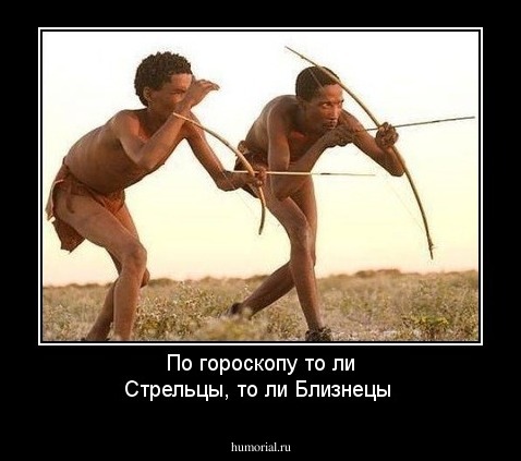 По гороскопу то ли Стрельцы, то ли Близнецы 