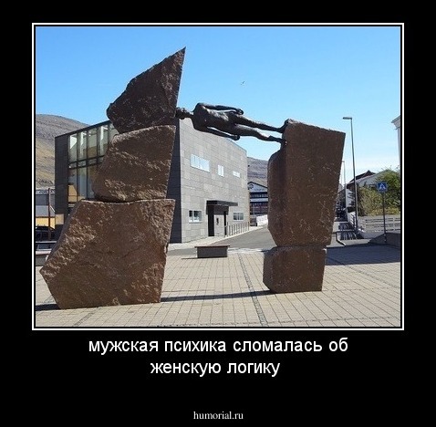 мужская психика  сломалась об женскую логику