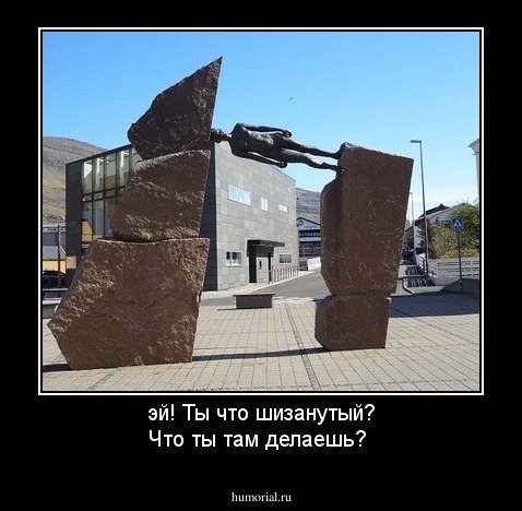 эй! Ты что шизанутый? Что ты там делаешь?