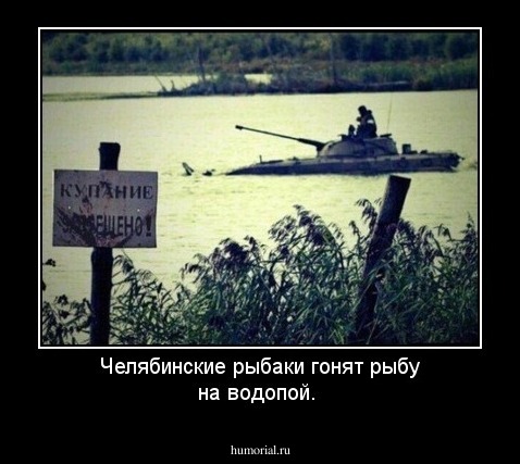 Челябинские рыбаки гонят рыбу на водопой.