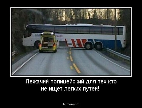 Лежачий полицейский,для тех кто не ищет легких путей!