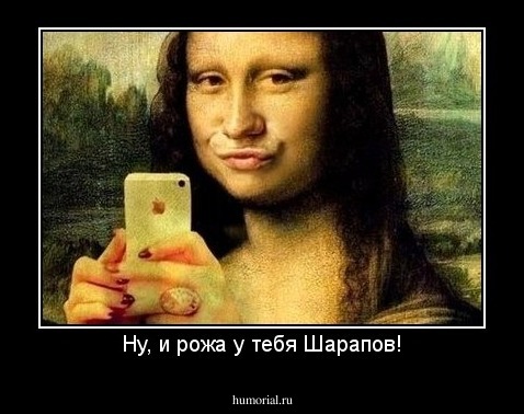 Ну, и рожа у тебя Шарапов!