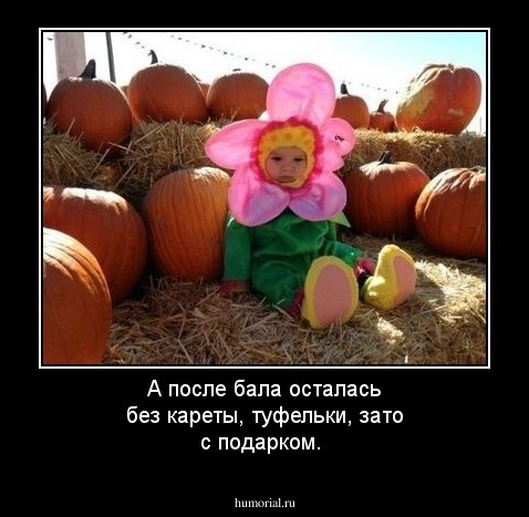 А после бала осталась без кареты, туфельки, зато с подарком.