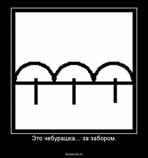 Это чебурашка... за забором.