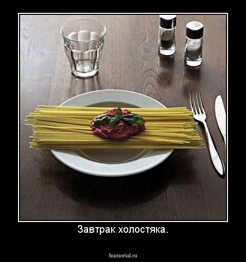 Завтрак холостяка.