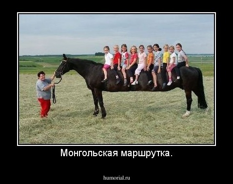 Монгольская маршрутка.
