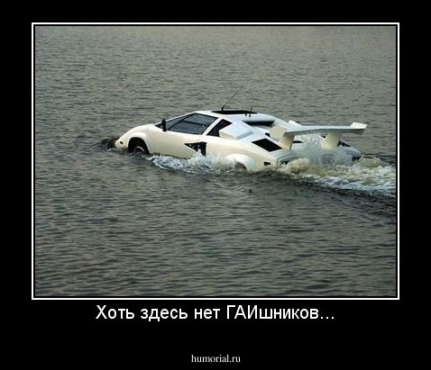 Хоть здесь нет ГАИшников...