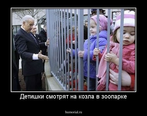 Детишки смотрят на козла в зоопарке