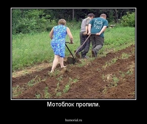 Мотоблок пропили.