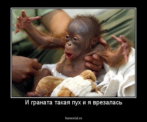 И граната такая пух и я врезалась