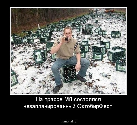На трассе М8 состоялся незапланированный ОктобирФест