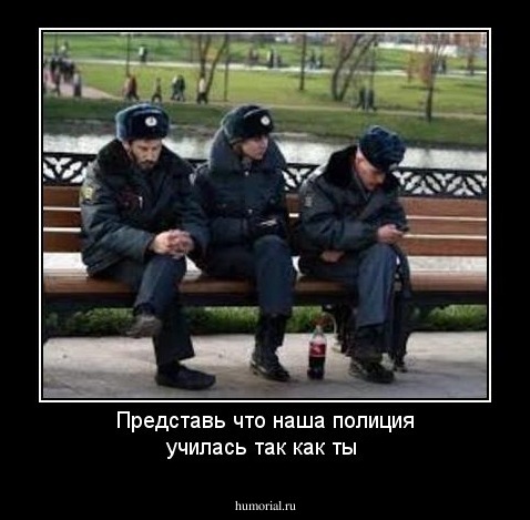 Представь что наша полиция училась так как ты
