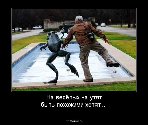 На весёлых на утят быть похожими хотят...