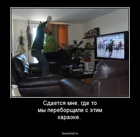 Сдается мне, где то мы переборщили с этим караоке.