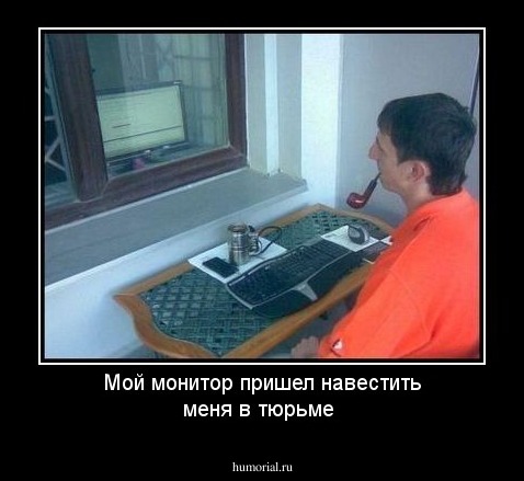 Мой монитор пришел навестить меня в тюрьме