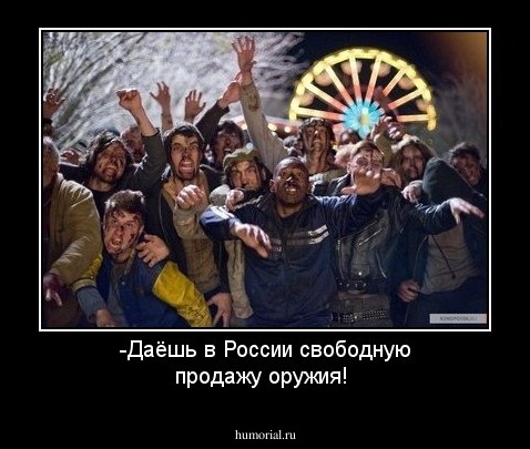 -Даёшь в России свободную продажу оружия!