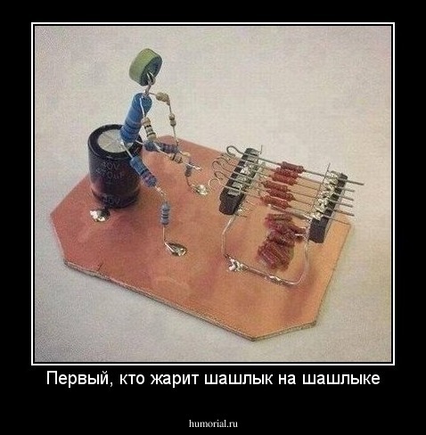 Первый, кто жарит шашлык на шашлыке