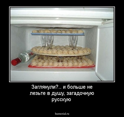 Заглянули?..  и больше не лезьте в душу, загадочную русскую