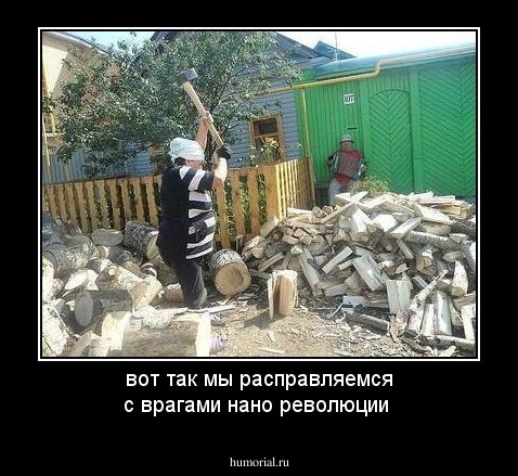 вот так мы расправляемся с врагами нано революции