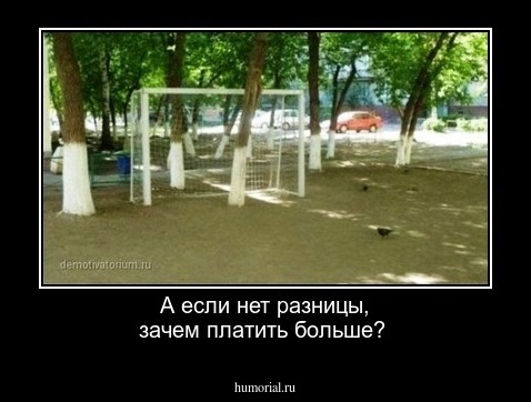 А если нет разницы, зачем платить больше?