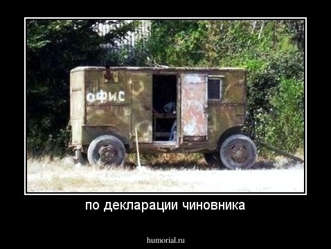 по декларации чиновника