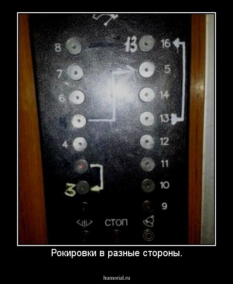 Рокировки в разные стороны.
