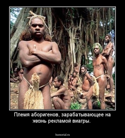 Племя аборигенов, зарабатывающее на жизнь рекламой виагры.