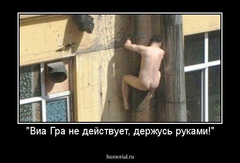 "Виа Гра не действует, держусь руками!"