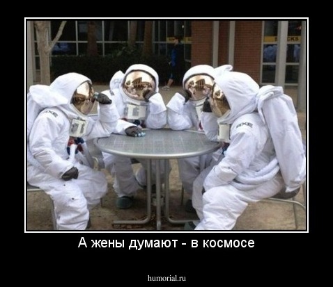 А жены думают - в космосе