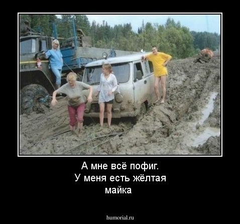 А мне всё пофиг. У меня есть жёлтая майка