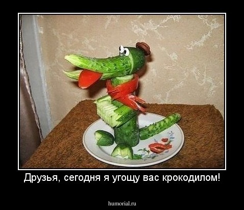 Друзья, сегодня я угощу вас крокодилом!