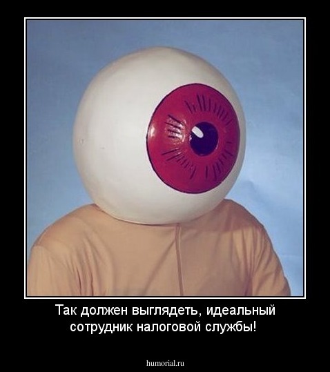 Так должен выглядеть, идеальный сотрудник 
налоговой службы!