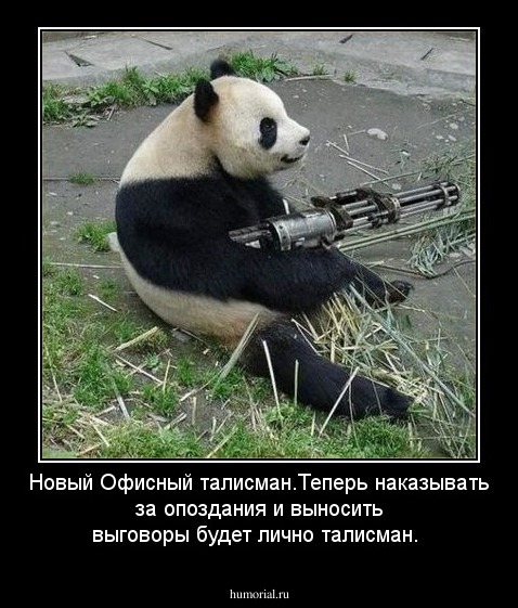 Новый Офисный талисман.Теперь наказывать за опоздания и выносить выговоры  будет лично талисман.