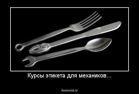 Курсы этикета для механиков...