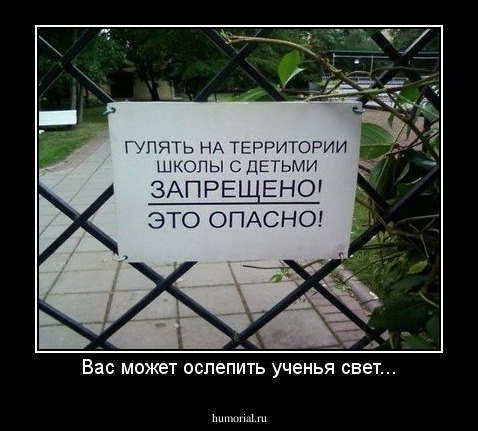 Вас может ослепить ученья свет...