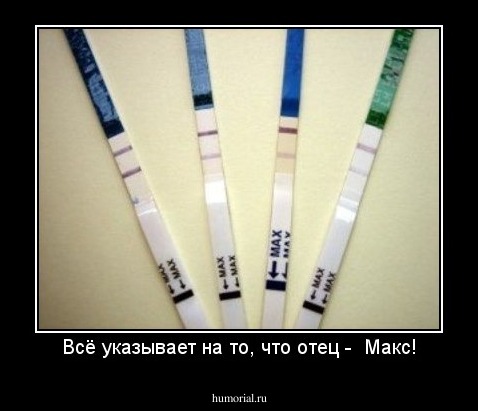 Всё указывает на то, что отец -  Макс!