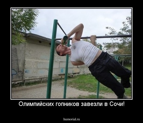 Олимпийских гопников завезли в Сочи!