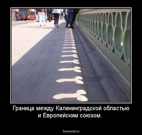 Граница между Калининградской областью и Европейским союзом.