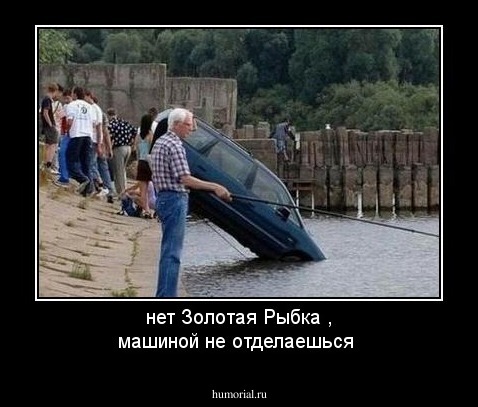 нет Золотая Рыбка , машиной не отделаешься