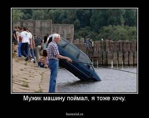 Мужик машину поймал, я тоже хочу.