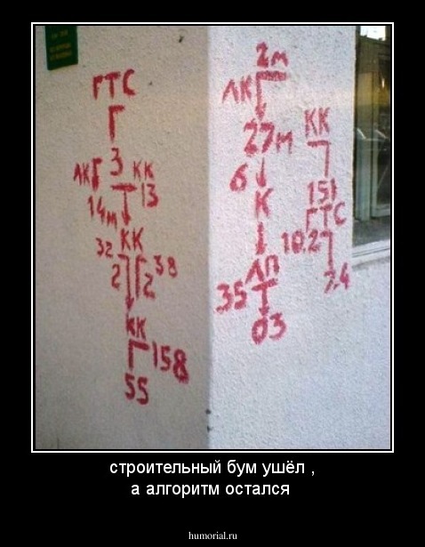 строительный бум ушёл , а алгоритм остался