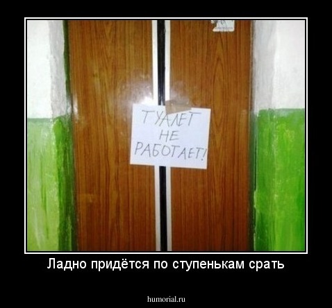 Ладно придётся по ступенькам срать