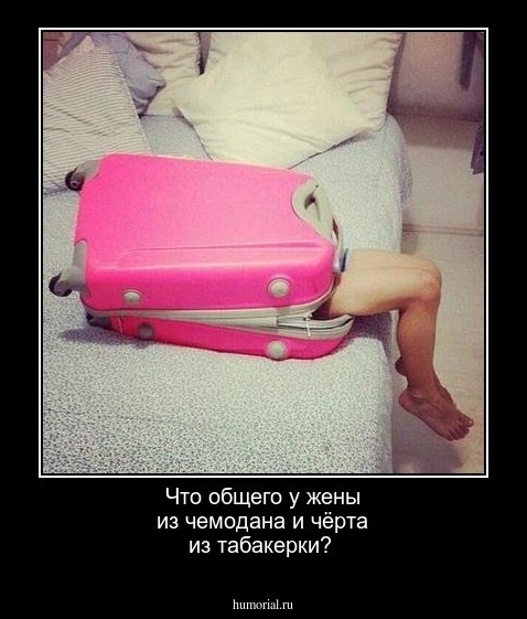 Что общего у жены из чемодана и чёрта из табакерки?
