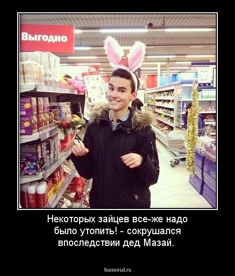 Некоторых зайцев все-же надо было утопить! - сокрушался впоследствии дед Мазай.