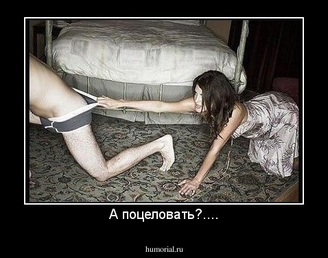 А поцеловать?....