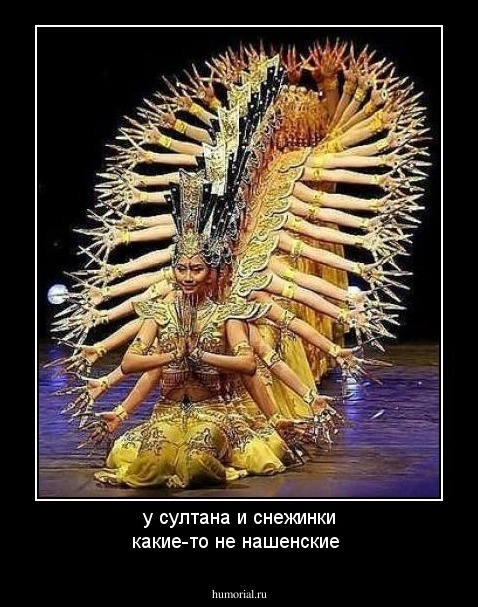 у султана и снежинки какие-то не нашенские