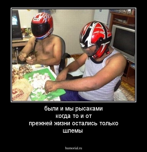 были и мы рысаками когда то и  от прежней жизни остались только шлемы