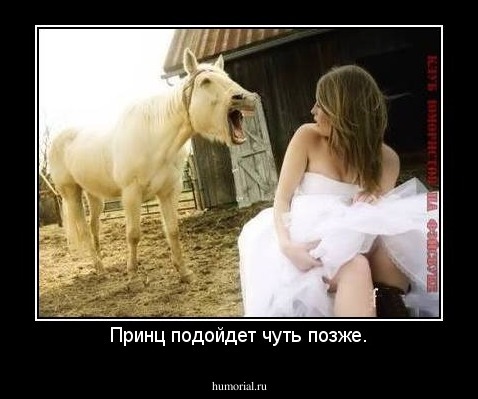 Принц подойдет чуть позже.
