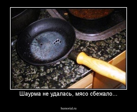 Шаурма не удалась, мясо сбежало...