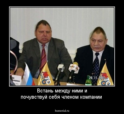 Встань между ними и почувствуй себя членом компании